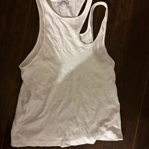 K.NGSLEY Classic White Tank Top